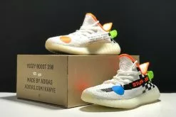 2018 Custom Off-White X Adidas Yeezy Boost 350 V2 Cream White Checkerboard For Sale -US Adidas Mastodon Pro Sales 2022 2018 Off White x Adidas Yeezy Boost 350 V2 Checks White Colorful 5