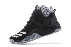 2020 Adidas D Rose 7 Boost "BHM" Black/White For Sale