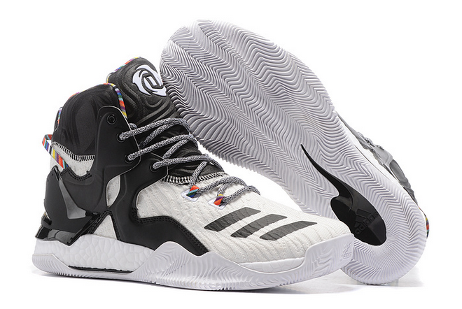 2020 Adidas D Rose 7 Boost White/Black-Multi Color For Sale 2 2020 Adidas D Rose 7 Boost White/Black-Multi Color For Sale - Image 2