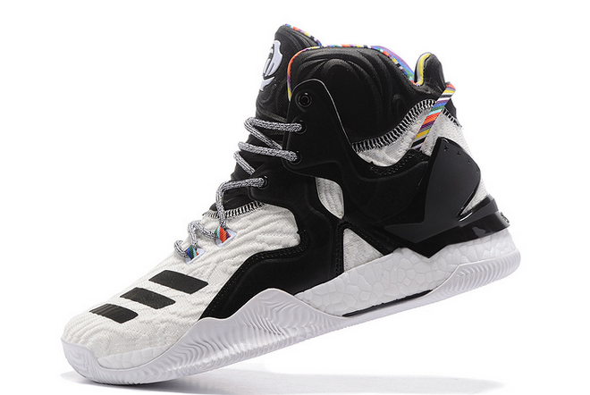 2020 Adidas D Rose 7 Boost White/Black-Multi Color For Sale 1 2020 Adidas D Rose 7 Boost White/Black-Multi Color For Sale