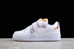 2022 FiSN X Adidas Originals Forum 84 Low White Pink Orange GY2416 Shoes