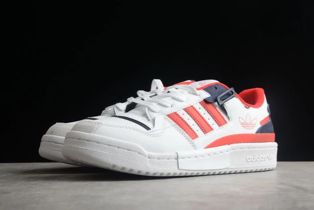 2022 Adidas Forum Exhibit Low Cloud White/Red-Legend Ink GZ5391 For Sale 3 2022 Adidas Forum Exhibit Low Cloud White/Red-Legend Ink GZ5391 For Sale - Image 3