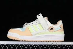 2022 Adidas Forum Low Chalk White Yellow Tint Glow Orange GW4427 For Sale
