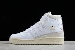 2023 Adidas Forum 84 High White Gold Foil Q46367 Shoes