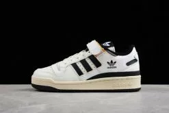 2023 Adidas Originals Forum 84 Low White Black Yellow HR2007 Shoes