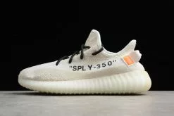 Men's And Women's Off White X Adidas Yeezy Boost 350 V2 "Cream Beige" B37570