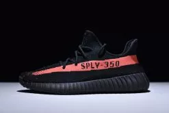 New Adidas Yeezy 350 Boost V2 Black/Red BY9612 Free Shipping