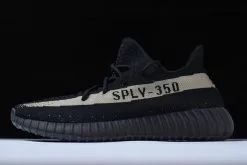 New Adidas Yeezy 350 Boost V2 "Olive Green" Black/Green-Black BY9611