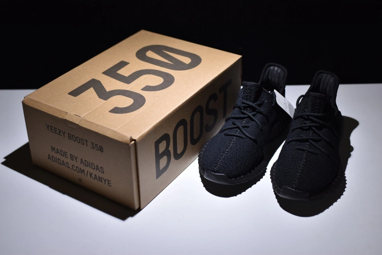 New Adidas Yeezy Boost 350 V2 "Triple Black" For Sale 7 New Adidas Yeezy Boost 350 V2 "Triple Black" For Sale - Image 7