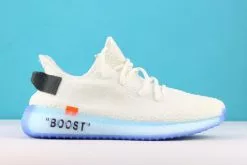 2018 Off-White X Adidas Yeezy Boost 350 V2 White Ice CP9368 For Sale