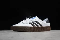 Adidas Originals Sambarose White/Black/Gum AQ1134 9 Adidas Originals Sambarose White/Black/Gum AQ1134 -US Adidas Mastodon Pro Sales 2022 adidas Sambarose White Black Gum 2