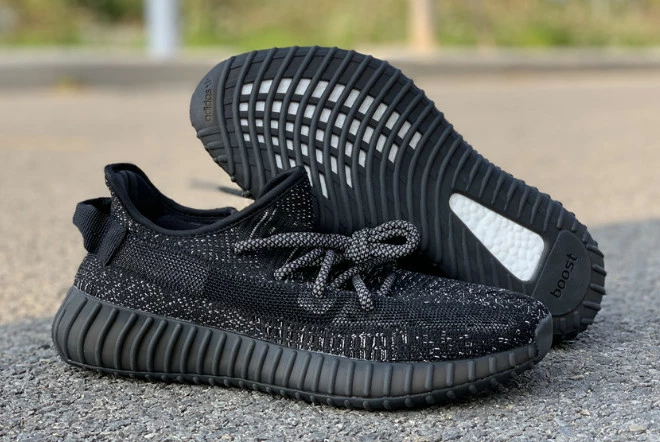 Adidas Yeezy Boost 350 V2 Black Static Reflective For Sale 6 Adidas Yeezy Boost 350 V2 Black Static Reflective For Sale - Image 6